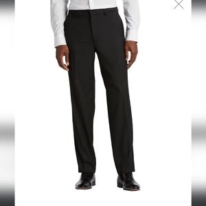 CALVIN KLEIN MEN'S WOOL BLACK FORMAL DRESS PANTS LIKE NEW 40